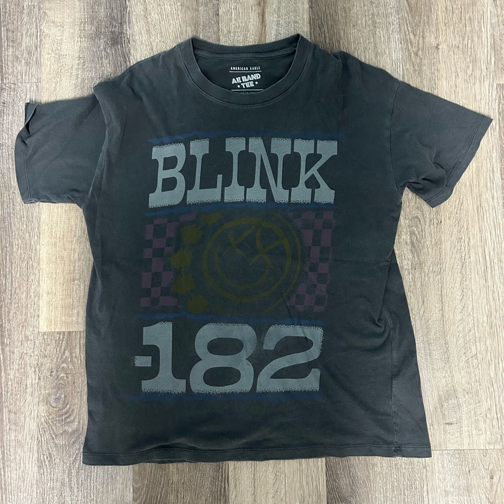Women’s Blink 182 American Eagle Tee Oversized XS Gray